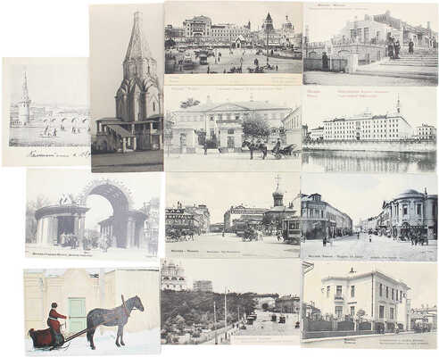 Фотографии и открытки ушедшей Москвы (6 шт. фотографий, 22 шт. - открытки, 1 л. вырезка)